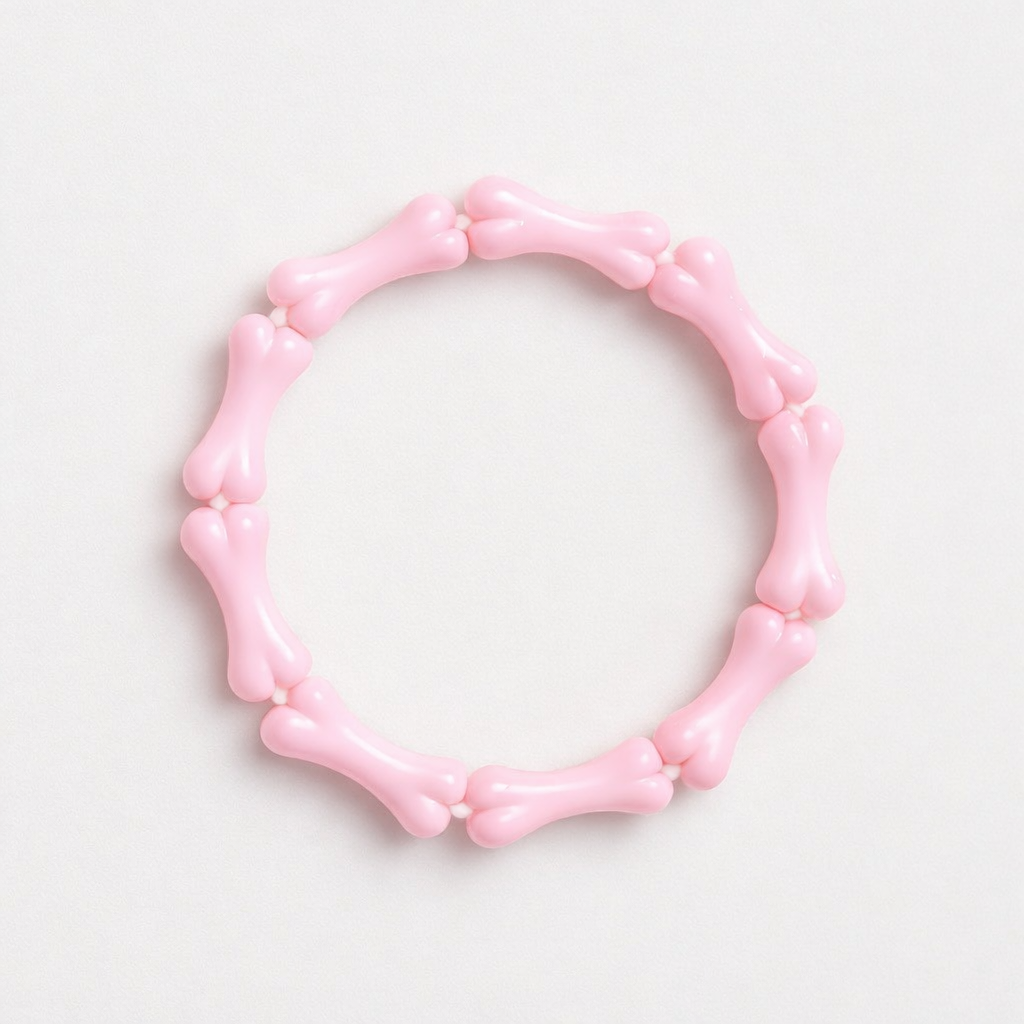 pink bone bracelet